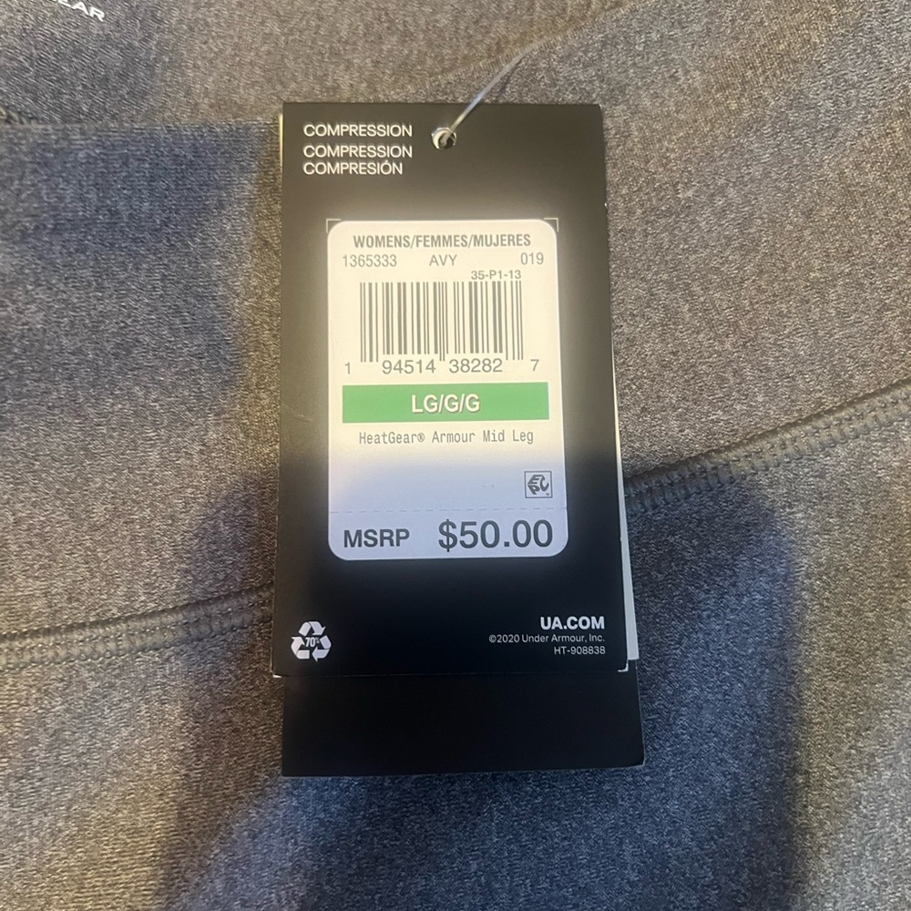 New / Under Armour Women's Charcoal Leggings - Picture 5 of 9